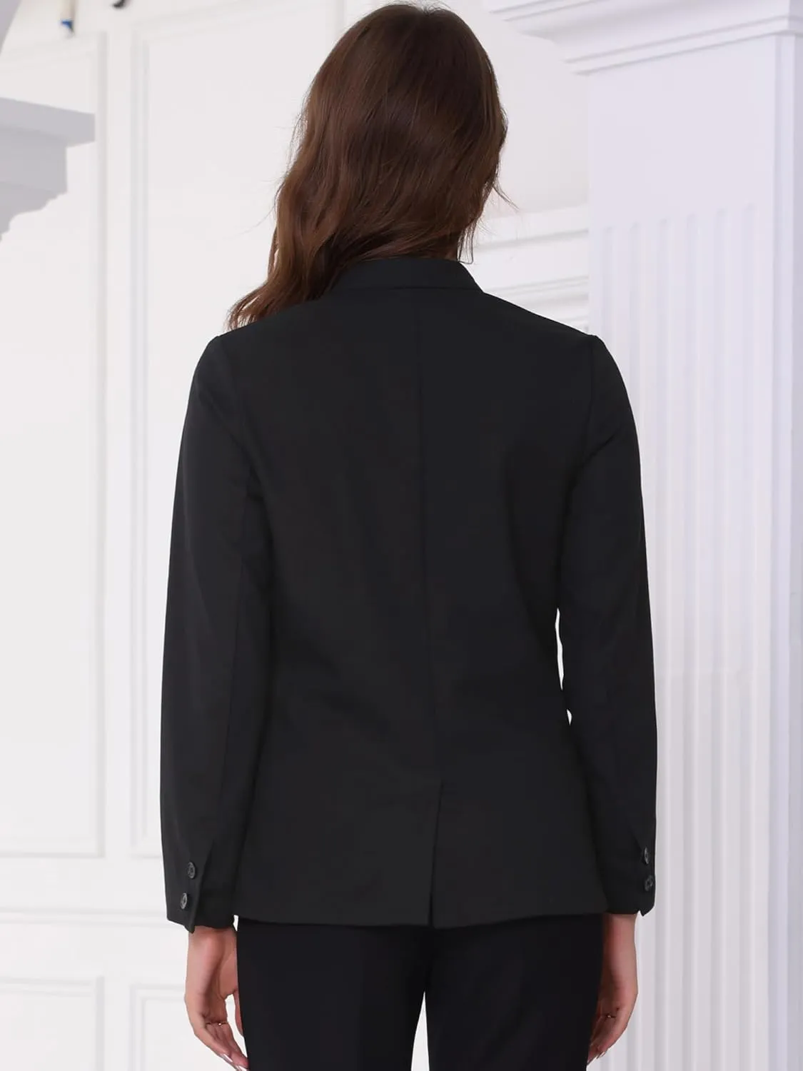 Allegra K Blazer for Women Casual Long Sleeve Lightweight Spring Summer 2025 Work Business Linen Blazers Jackets