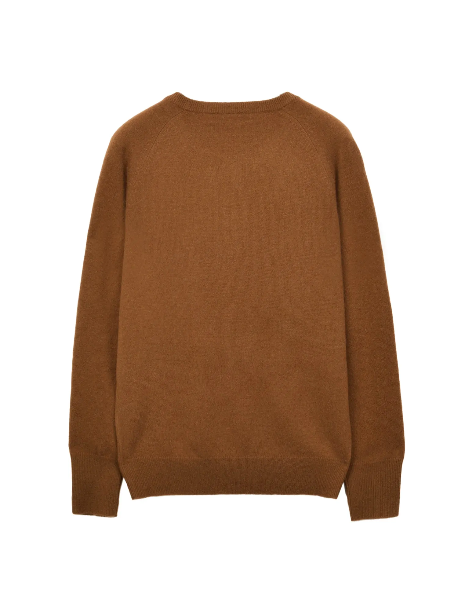 Classic Crew Neck Sweater_Deep Camel