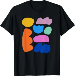 Contemporary Playful Shapes | Colorful Abstract Art Graphic T-Shirt