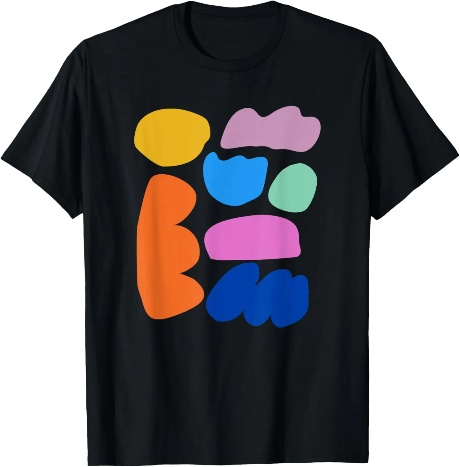 Contemporary Playful Shapes | Colorful Abstract Art Graphic T-Shirt