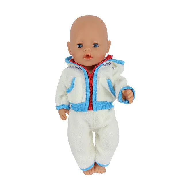 Doll Jump Suits Fit For 43cm Baby Born Zapf Doll Reborn Baby Clothes And 17inch Doll Accessories
