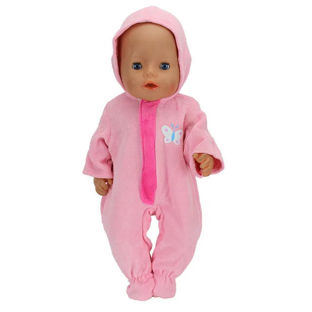 Doll Jump Suits Fit For 43cm Baby Born Zapf Doll Reborn Baby Clothes And 17inch Doll Accessories