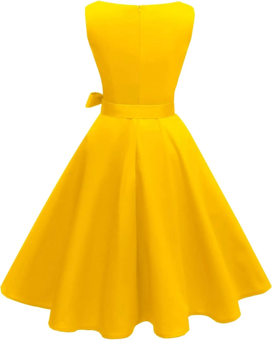 Hanpceirs Women's Boatneck Sleeveless Swing Vintage 1950s Cocktail Dress New