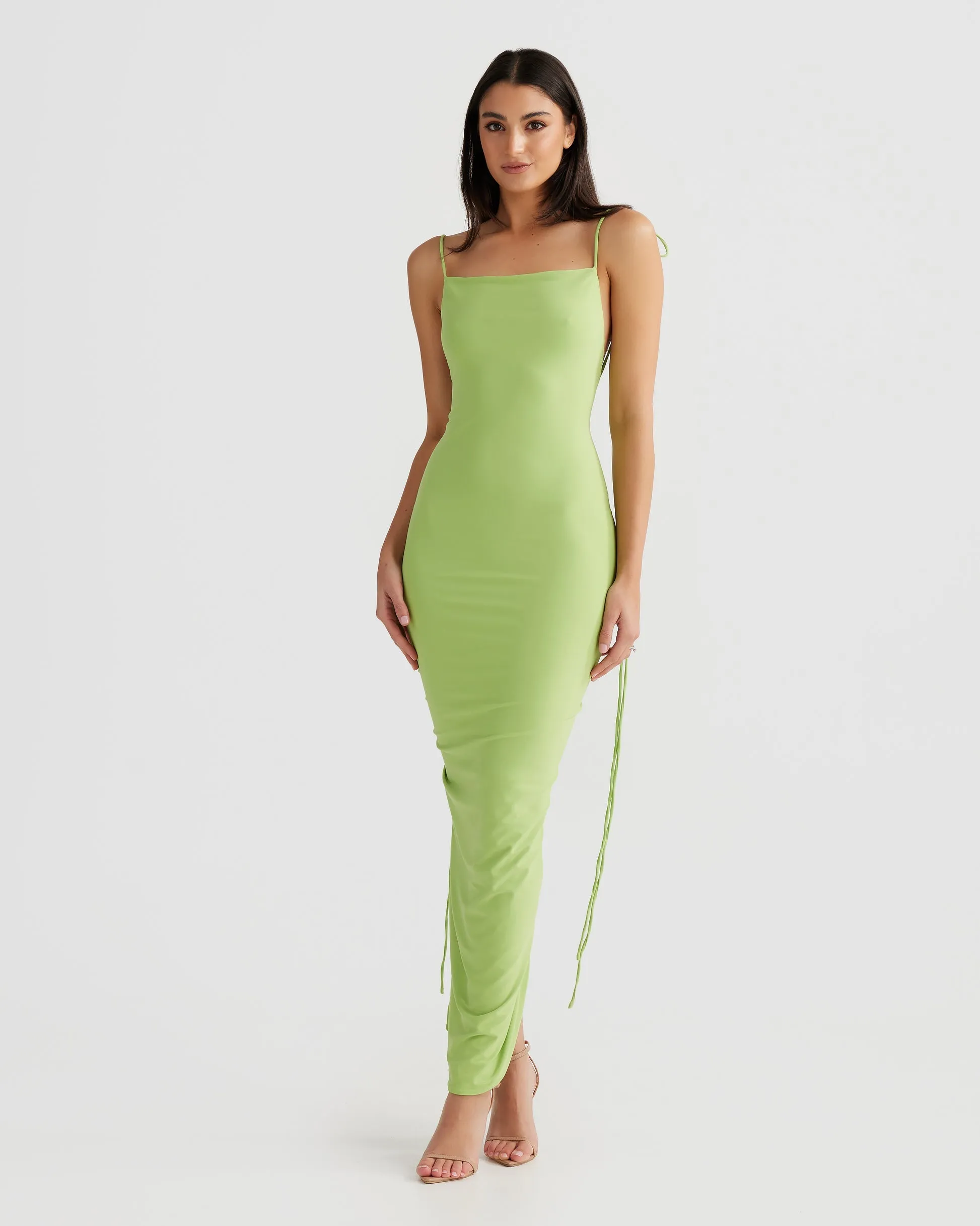 MÉLANI The Label CLEO Bum Ruched Backless Dress