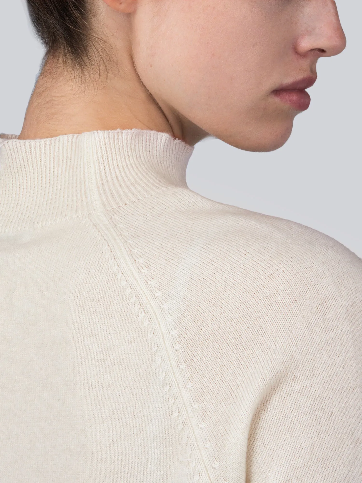 Mockneck Shortsleeve_Ivory