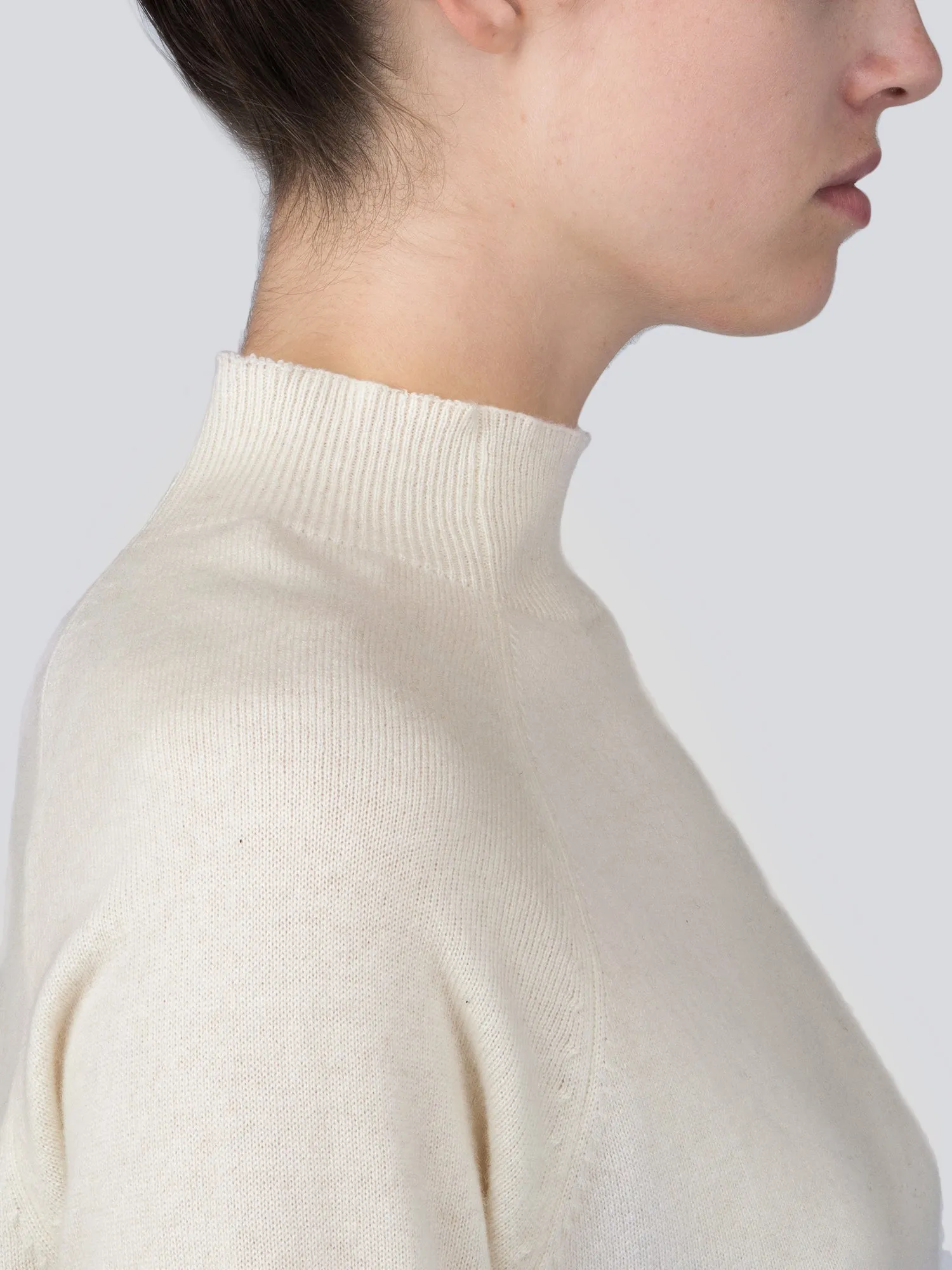 Mockneck Shortsleeve_Ivory
