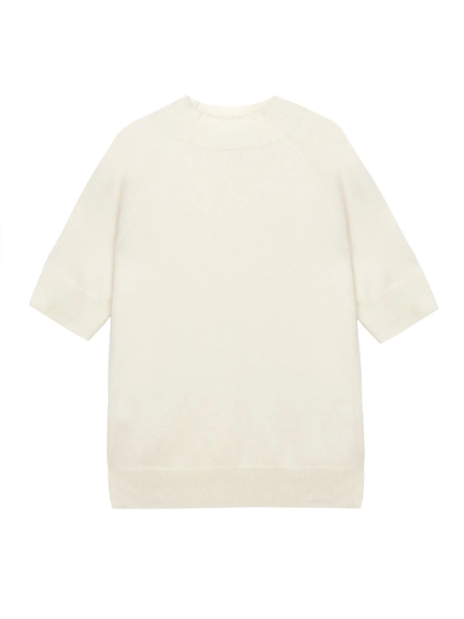 Mockneck Shortsleeve_Ivory