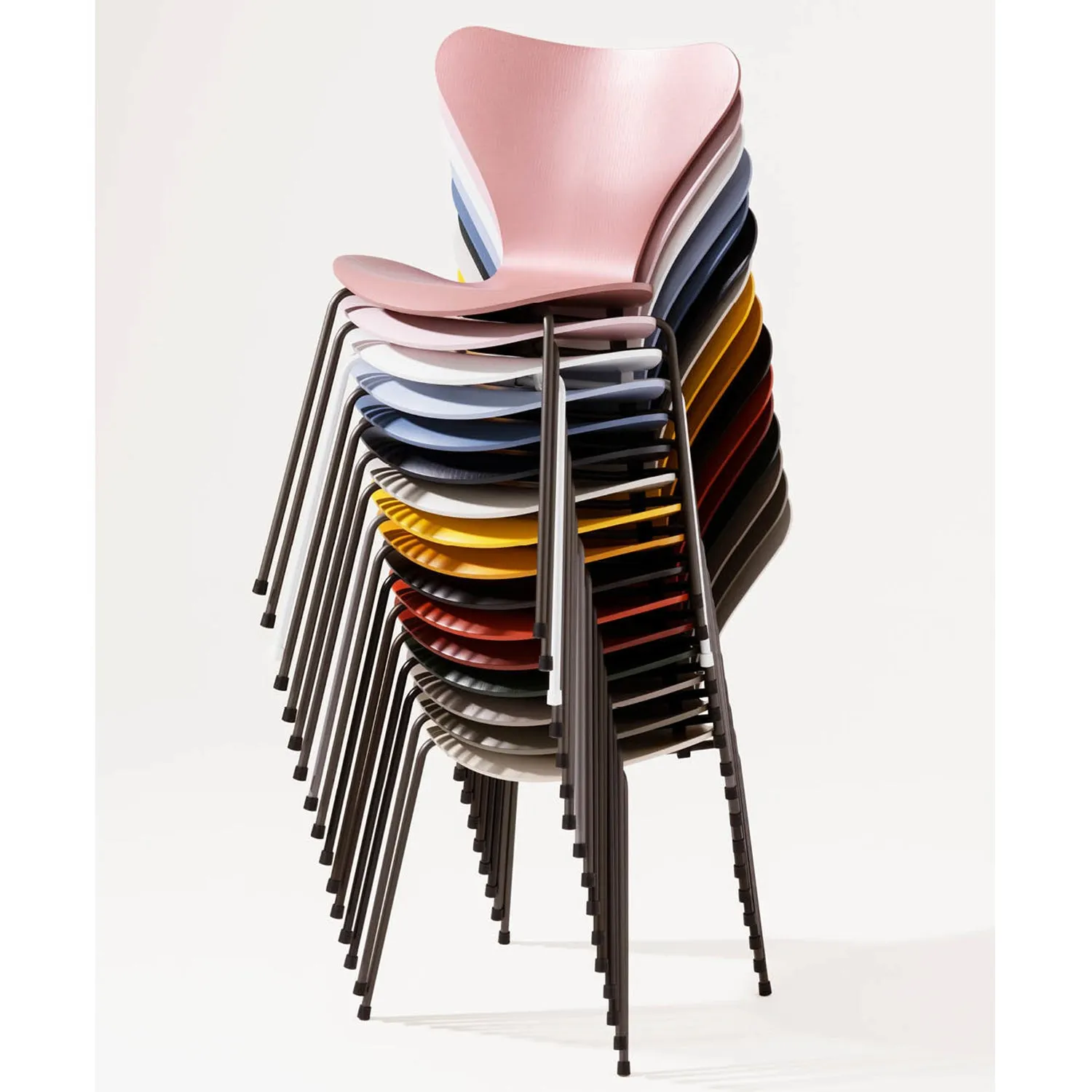 Series 7 Chair, Paradise Orange Coloured Ash