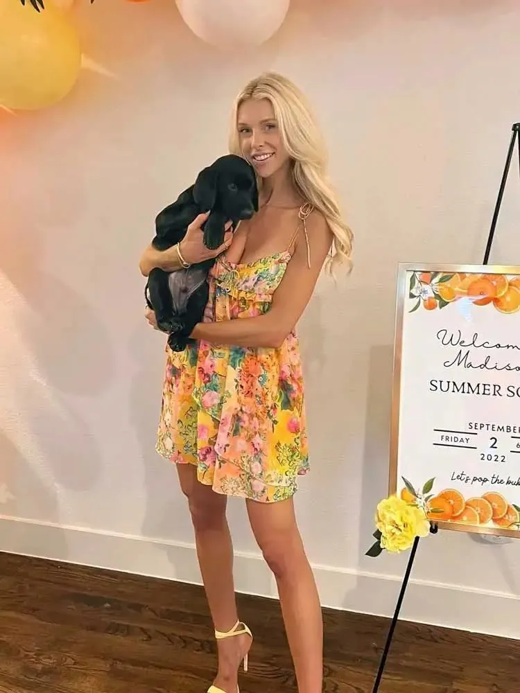 Summer Floral Boho Dresses for Women Spaghetti Straps Beach Dress Ruffle Sexy Mini Dress