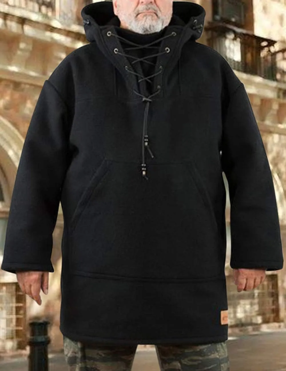 Winter Men's Leisure Jacket, Men's Wool Heavy Coat, Hooded Sweatshirt S-5XL
