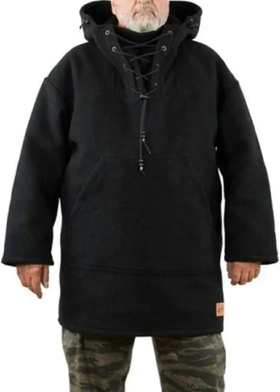 Winter Men's Leisure Jacket, Men's Wool Heavy Coat, Hooded Sweatshirt S-5XL