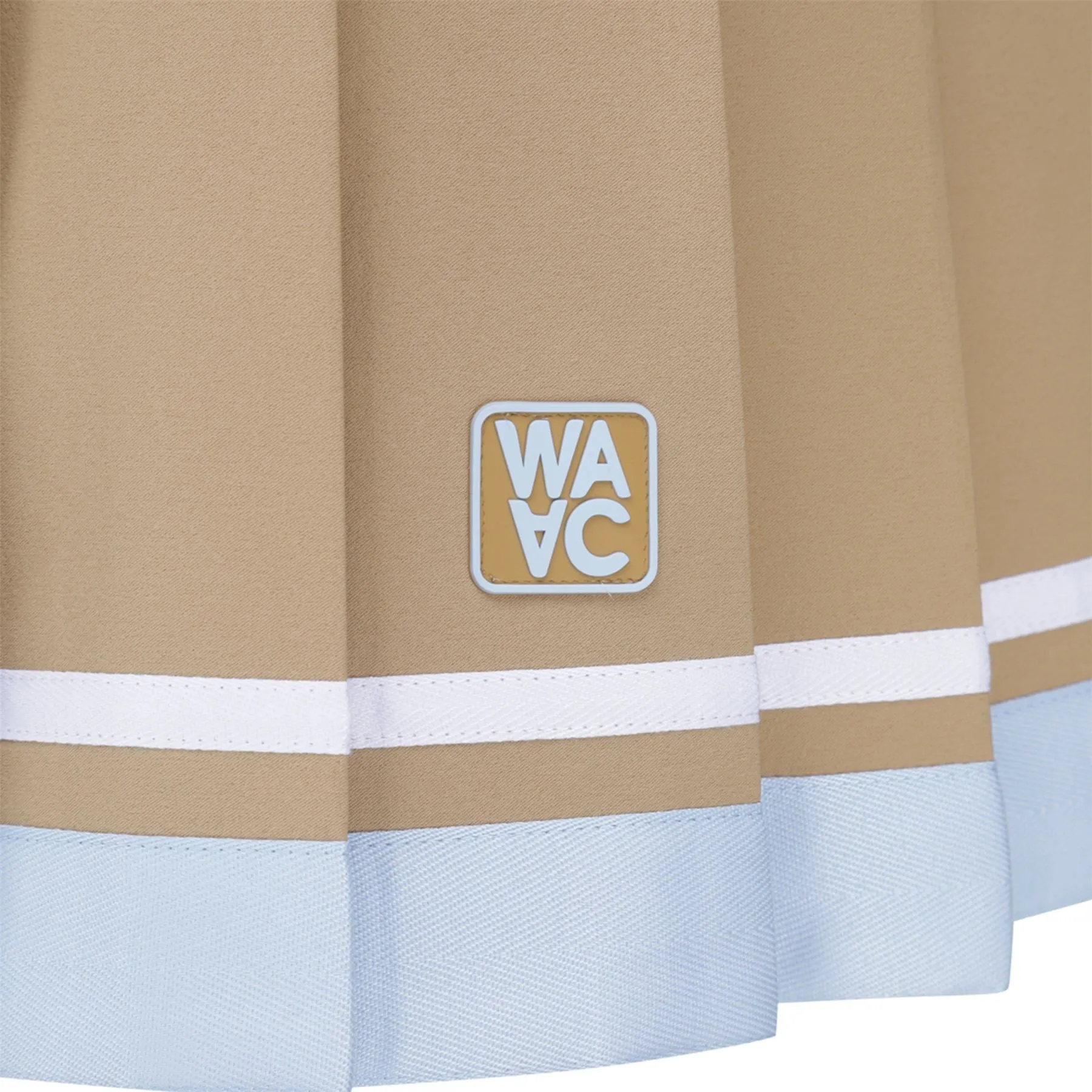 Womens Block Pleats Skort Brown - W23
