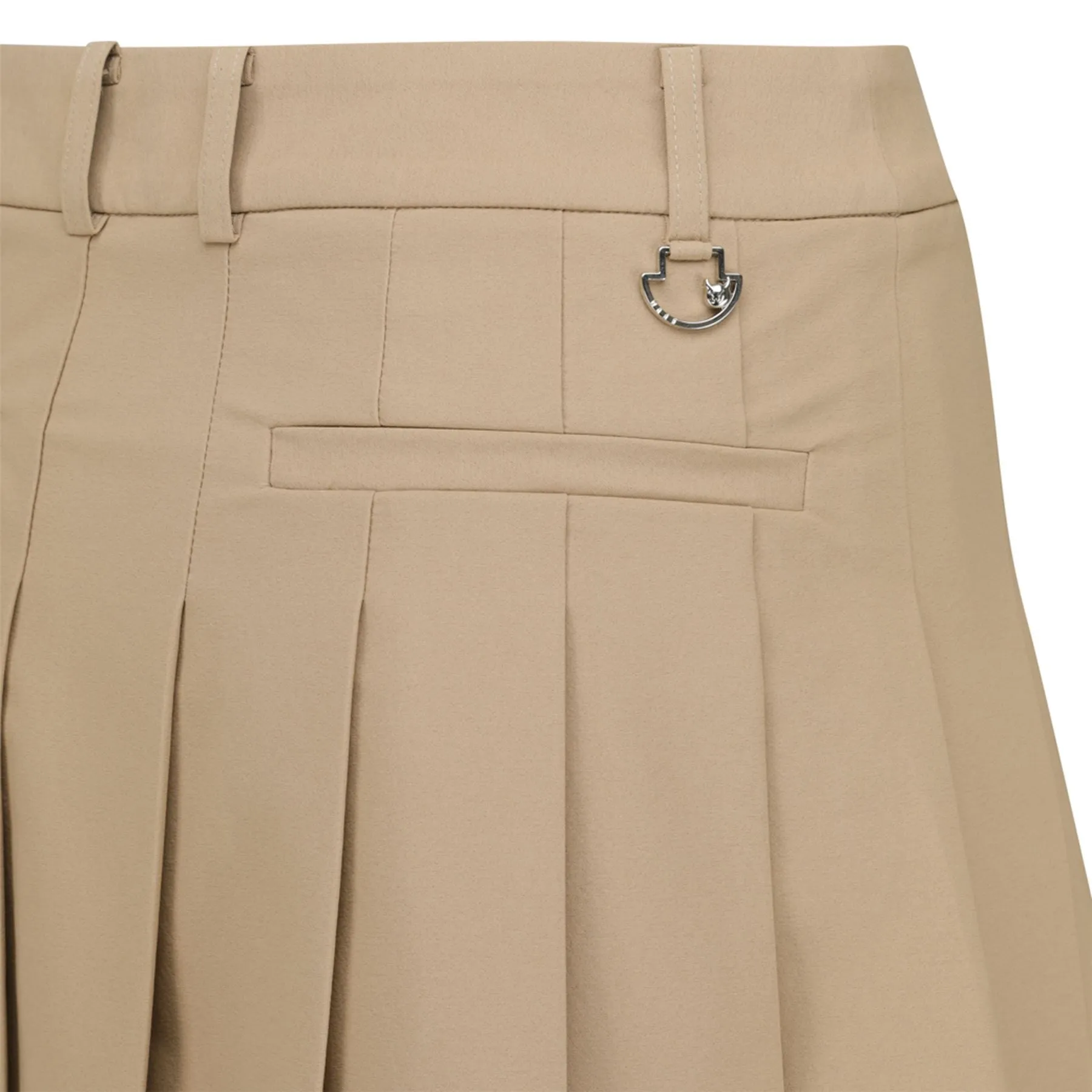 Womens Block Pleats Skort Brown - W23