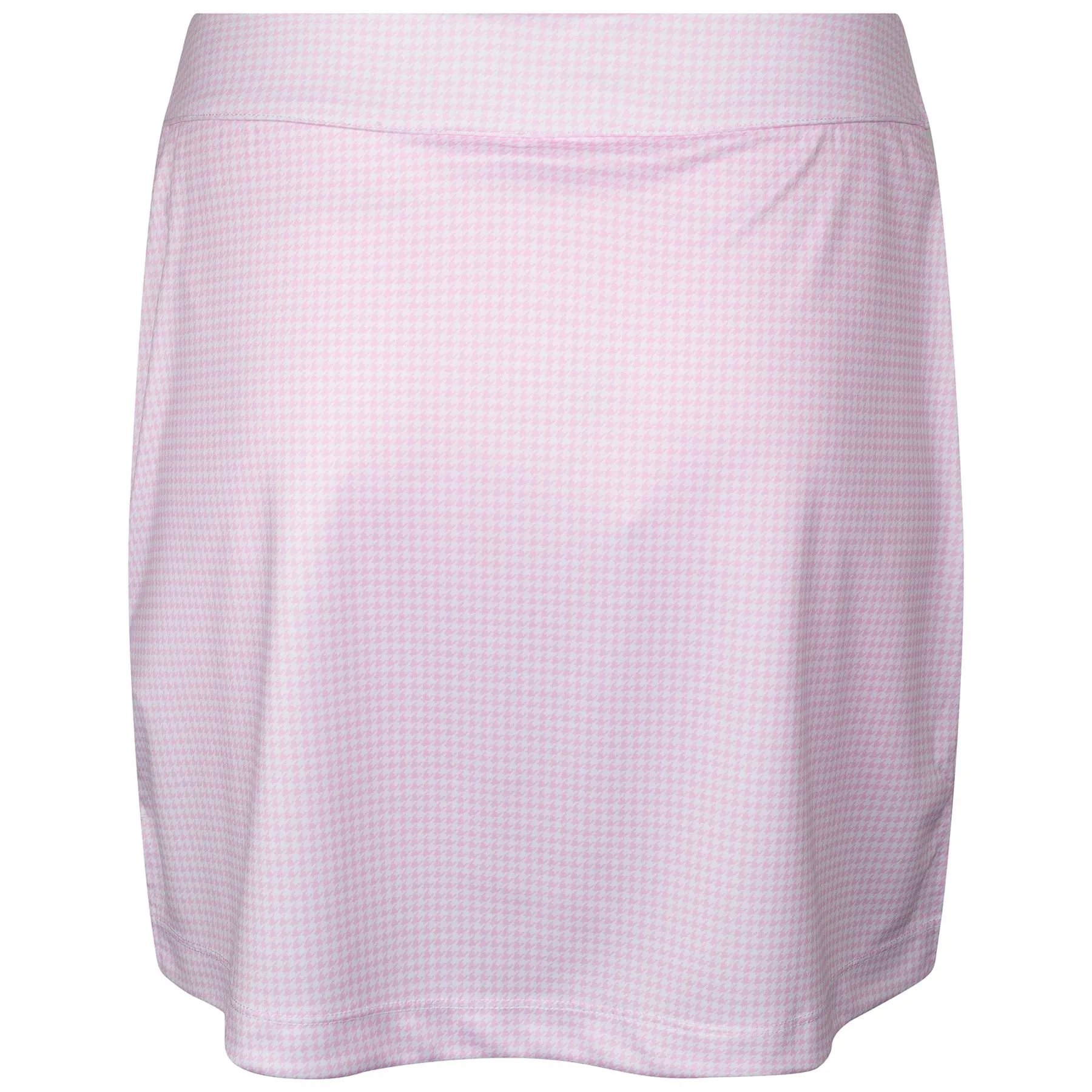 Womens Knit Skort Pink Houndstooth - AW23