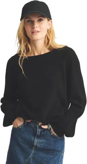Women's Lightweight Reversible Cashmere Wide Neck Sweater