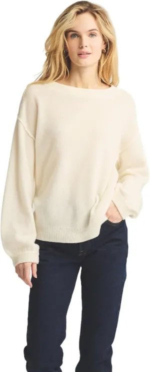 Women's Lightweight Reversible Cashmere Wide Neck Sweater